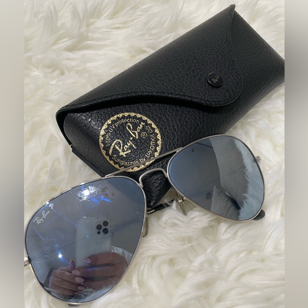 Ray Ban Mirror Aviator Sunglasses